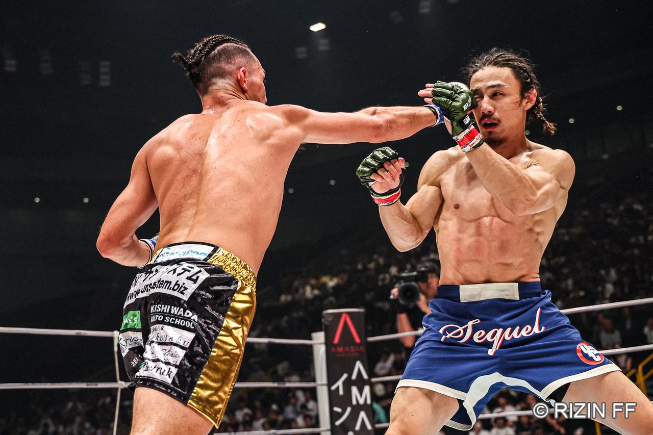 RIZIN.48 矢地祐介対宇佐美正パトリックの試合写真