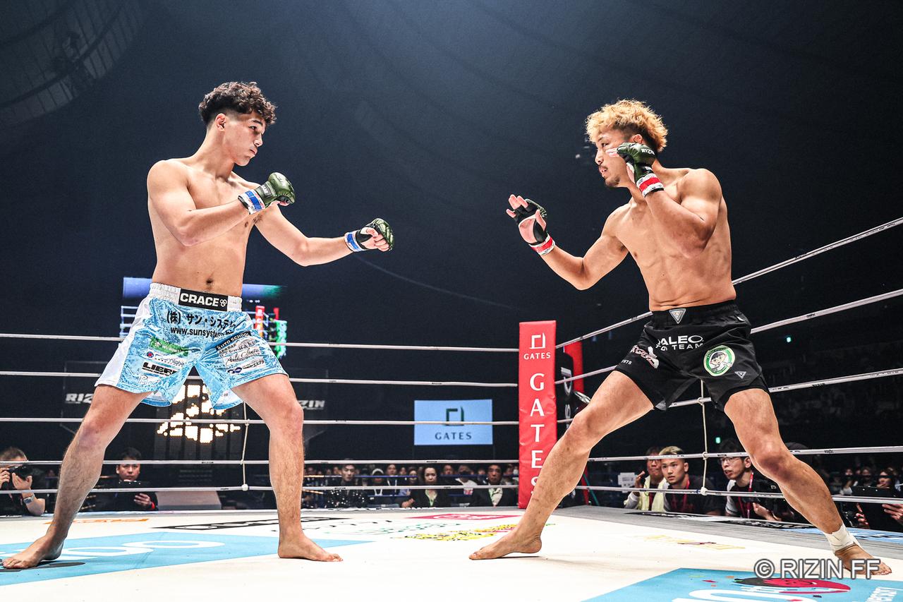 RIZIN.47で徳留一樹と向き合う宇佐美正パトリック